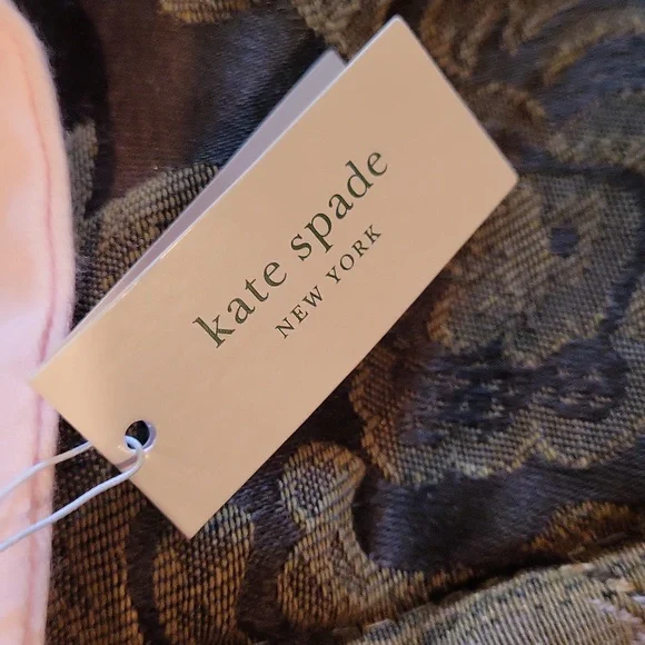 Kate spade bagged tag bangle silver heart bracelet two swarsowski on end - Picture 3 of 3